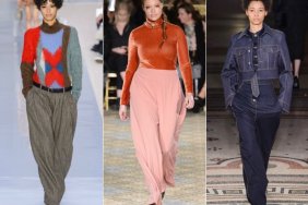 Wide-leg pants trumped skinnines on the Fall 2017 runways.