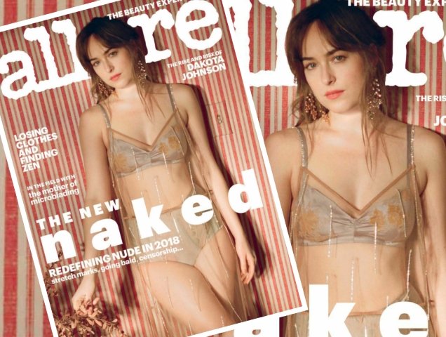 Allure February 2018 : Dakota Johnson by Petra Collins