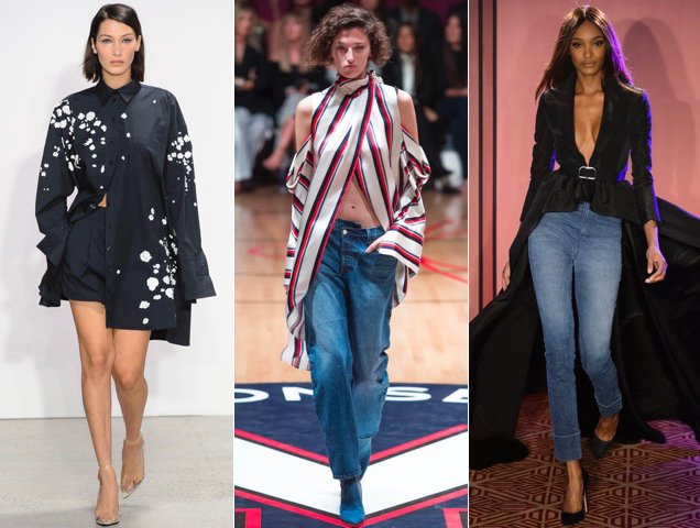 For Spring 2018, the longer your shirt, the better - as seen at Oscar de la Renta Spring 2018, Monse Spring 2018, Brandon Maxwell Spring 2018