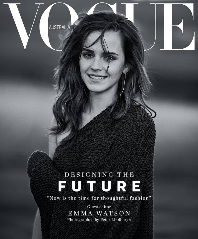 Vogue Australia March 2018 : Emma Watson by Peter Lindbergh