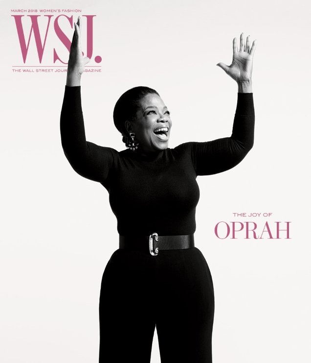 WSJ March 2018 : Oprah Winfrey by Mario Sorrenti