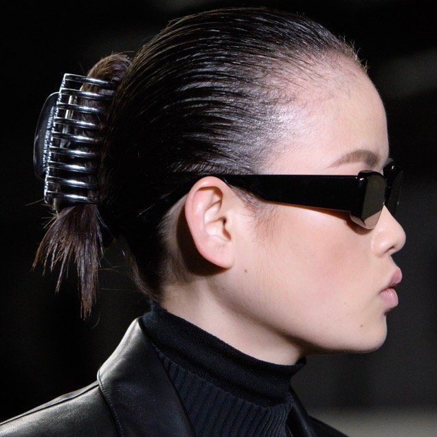 The claw clip made a comeback at Alexander Wang Fall 2018.