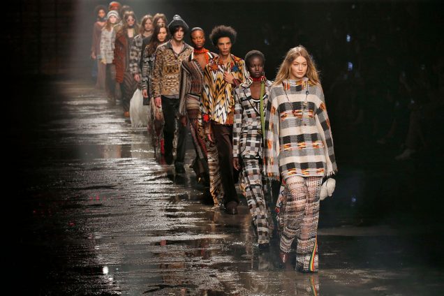 Gigi Hadid closes Missoni Fall 2018.