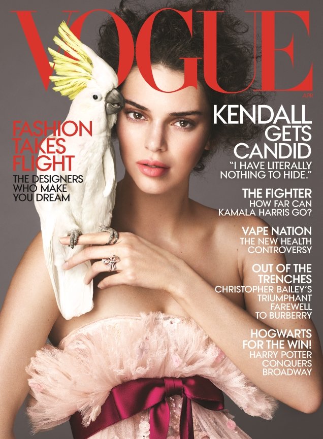 US Vogue April 2018 : Kendall Jenner by Mert Alas & Marcus Piggott