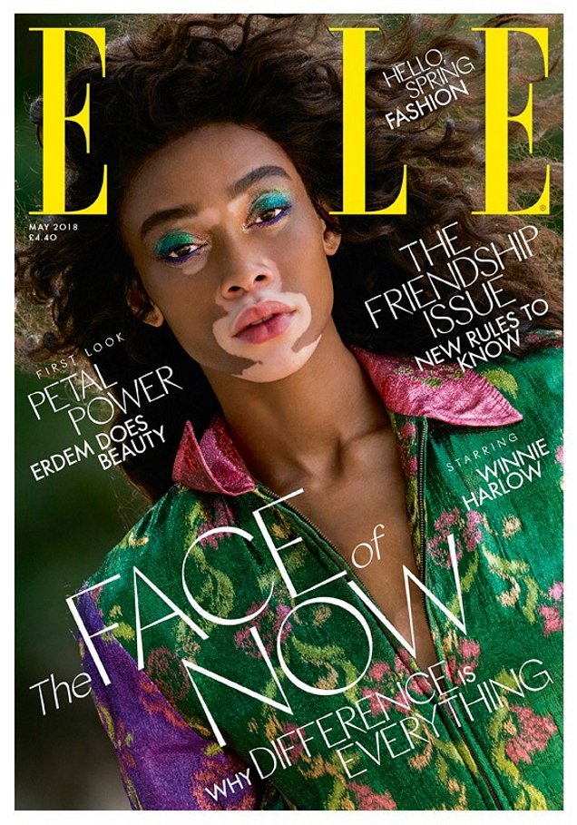 UK Elle May 2018 : Winnie Harlow by Gilles Bensimon