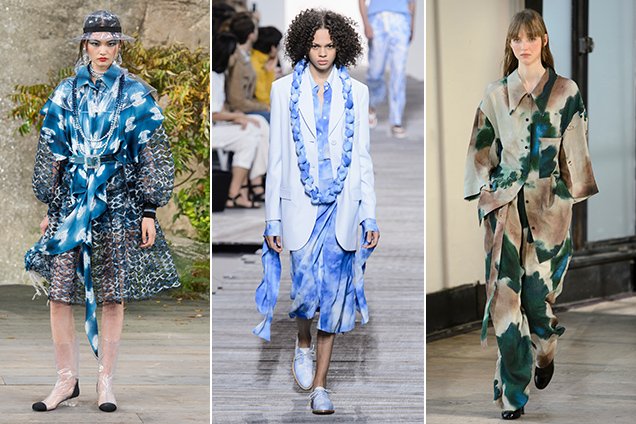 Tie-dye on the Spring 2018 runways.