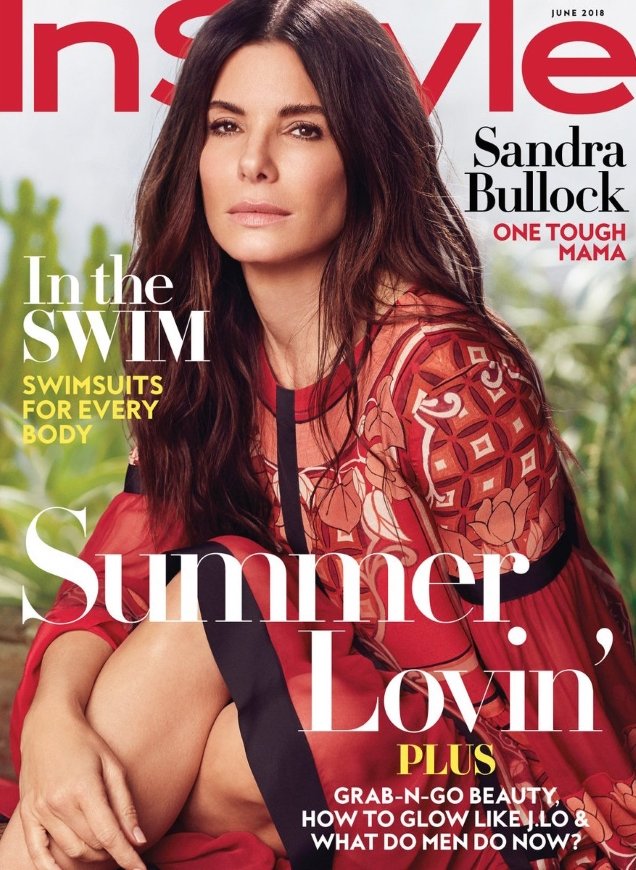 US InStyle June 2018 : Sandra Bullock by Carter Smith