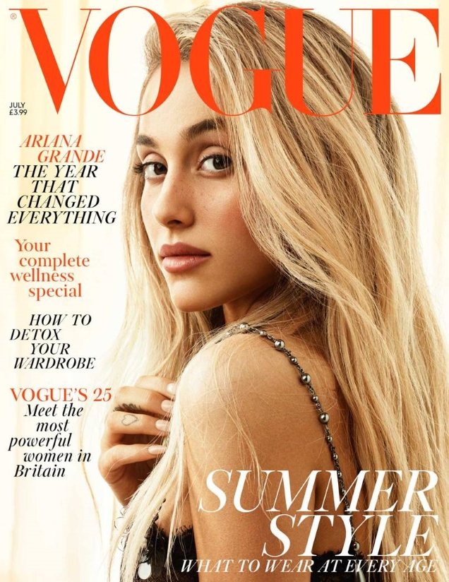 UK Vogue July 2018 : Ariana Grande by Craig McDean