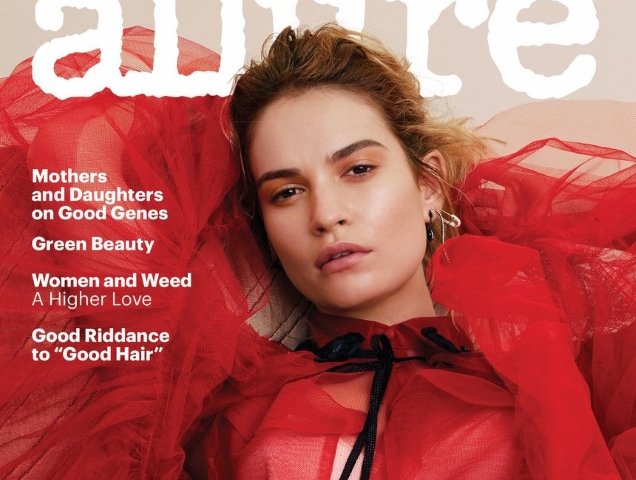 Allure August 2018 : Lily James by Sharif Hamza