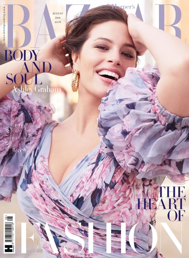 UK Harper’s Bazaar August 2018 : Ashley Graham by Alexi Lubomirski