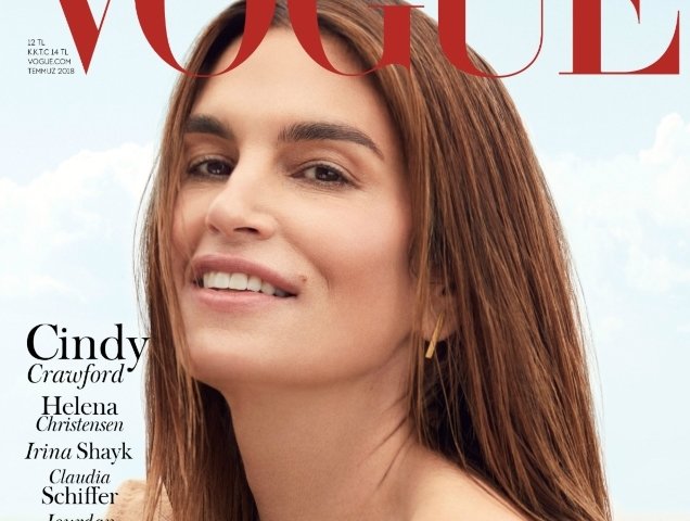 Vogue Turkey July 2018 : Cindy Crawford by Miguel Reveriego