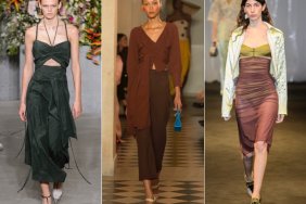 Earthy shades were a surprising trend on the Spring 2018 runways.