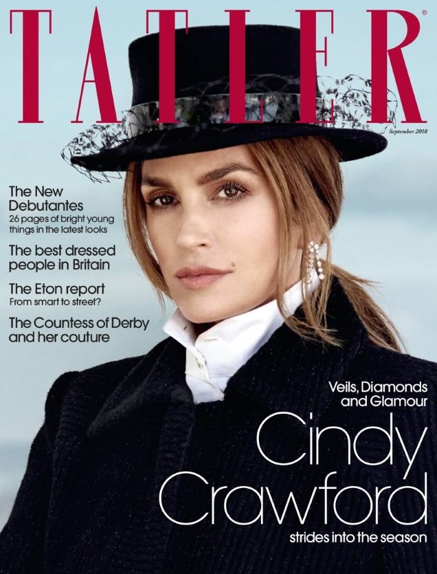 Tatler September 2018 : Cindy Crawford by Yu Tsai