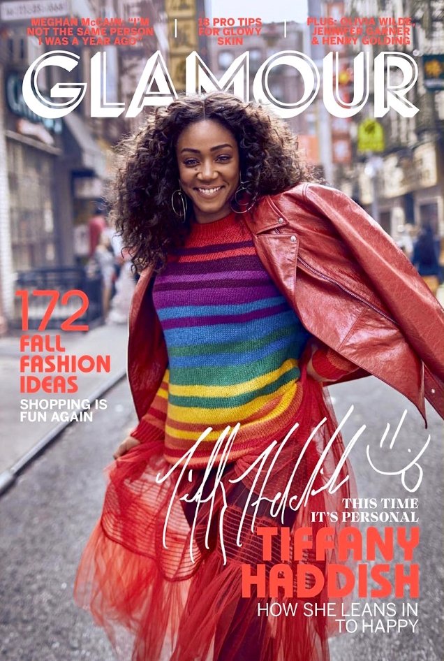 US Glamour September 2018 : Tiffany Haddish by Billy Kidd