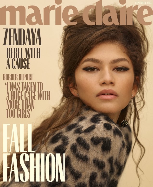 US Marie Claire September 2018 : Zendaya by Thomas Whiteside