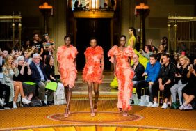 Models at Christian Siriano Spring 2019.