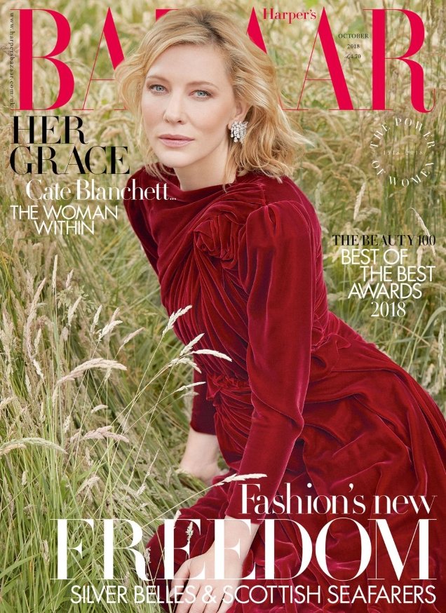 UK Harper’s Bazaar October 2018 : Cate Blanchett by Will Davidson