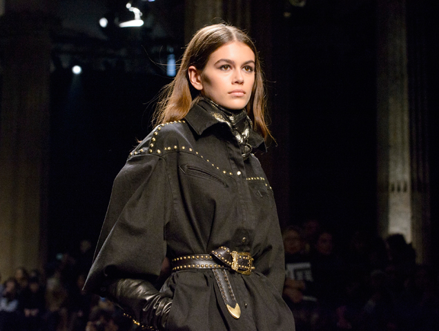 Kaia Gerber walks the Alberta Ferretti Fall 2018 show