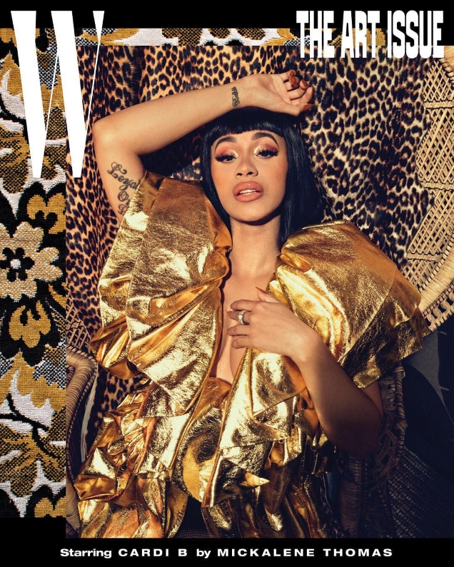 W Volume #7 'The Art Issue' : Cardi B by Mickalene Thomas