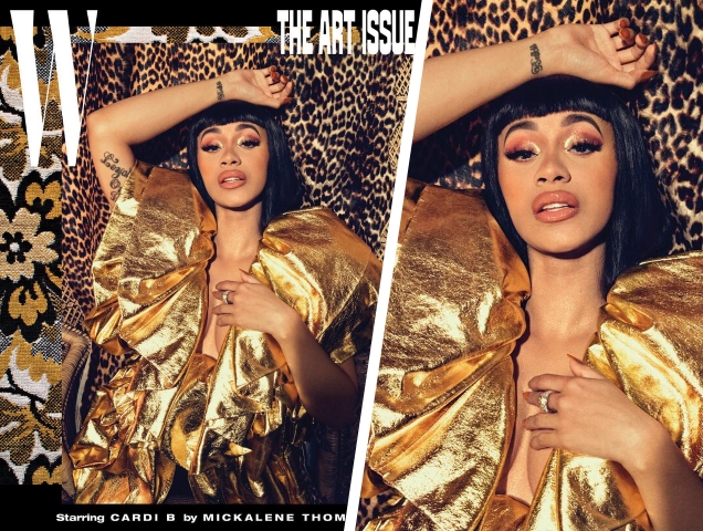 W Volume #7 'The Art Issue' 2018 : Cardi B by Mickalene Thomas