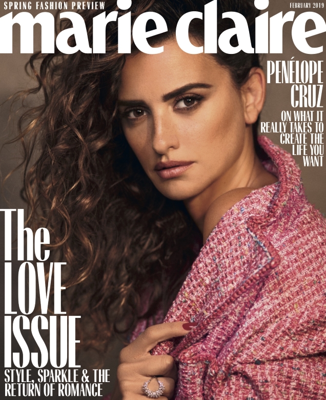 US Marie Claire February 2019 : Penelope Cruz by Nico Bustos