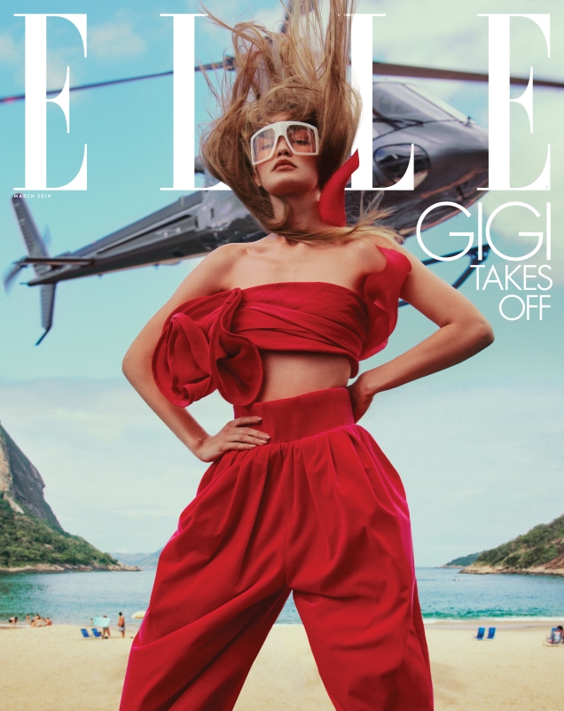 US Elle March 2019 : Gigi Hadid by Chris Colls