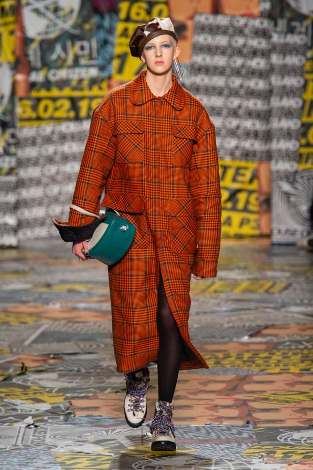 Finn Buchanan opening House of Holland's Fall 2019 show in London.