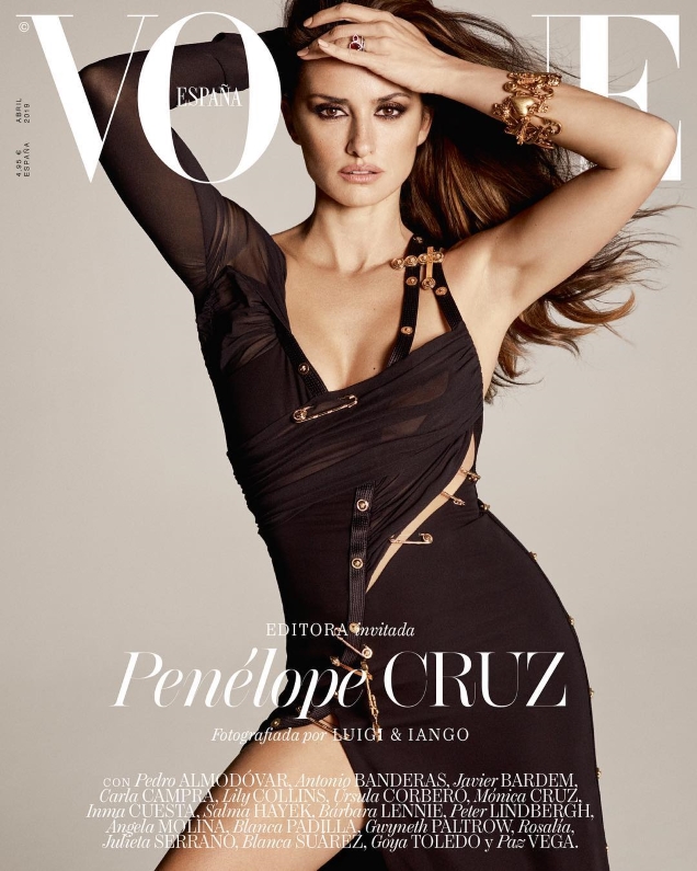 Vogue España April 2019 : Penélope Cruz by Peter Lindbergh & Luigi & Iango