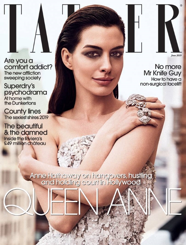 Tatler June 2019 : Anne Hathaway by Jack Waterlot