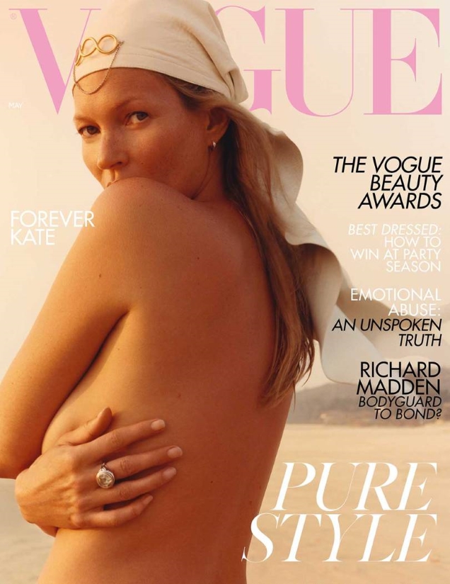 UK Vogue May 2019 : Kate Moss by Jamie Hawkesworth, Mikael Jansson & Inez & Vinoodh