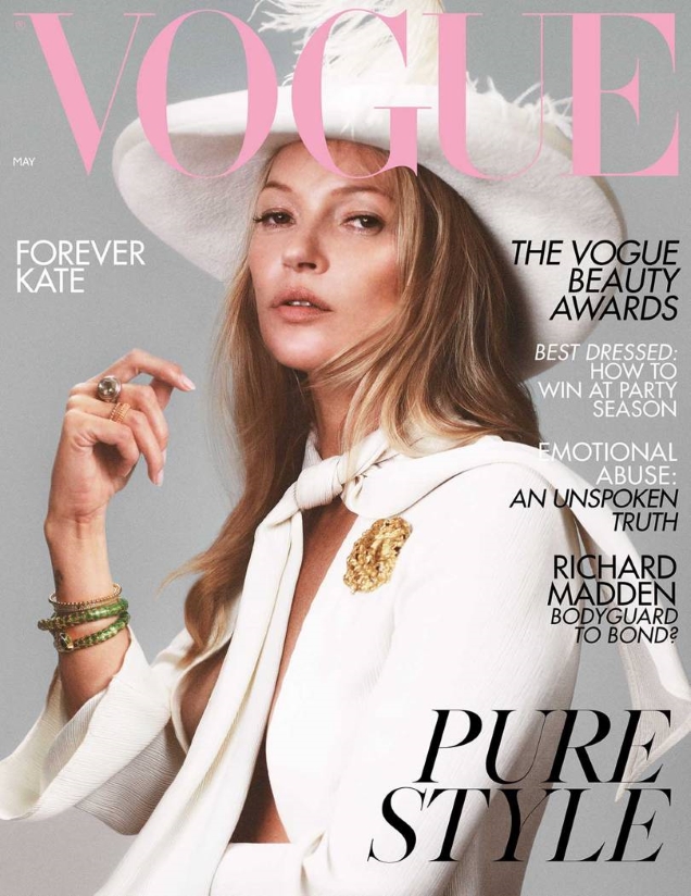 UK Vogue May 2019 : Kate Moss by Jamie Hawkesworth, Mikael Jansson & Inez & Vinoodh