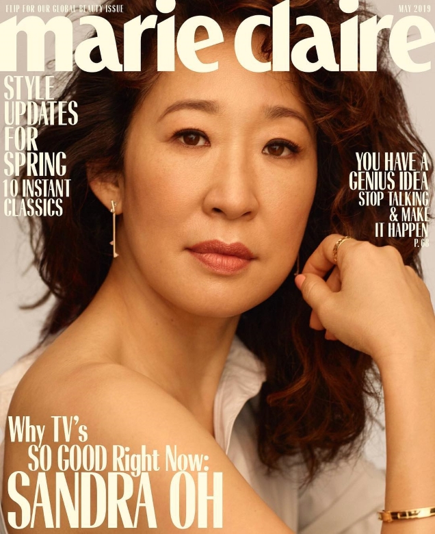 US Marie Claire May 2019 : Sandra Oh, Thandie Newton & Elisabeth Moss by Thomas Whiteside