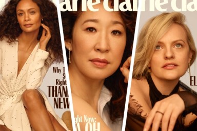 US Marie Claire May 2019 : Sandra Oh, Thandie Newton & Elisabeth Moss by Thomas Whiteside