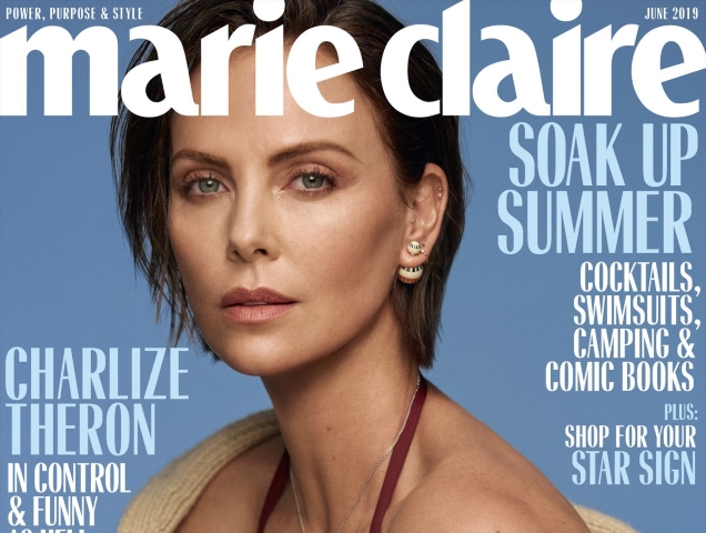 US Marie Claire June 2019 : Charlize Theron by Thomas Whiteside