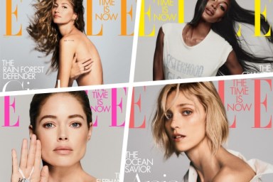 US Elle July 2019 : Gisele Bündchen, Naomi Campbell, Doutzen Kroes & Anja Rubik by Chris Colls