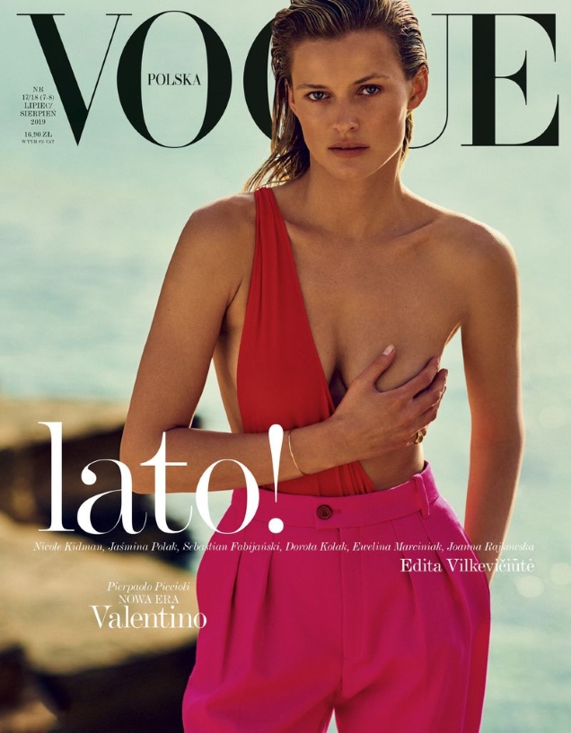 Vogue Poland July/August 2019 : Edita Vilkeviciute by Chris Colls