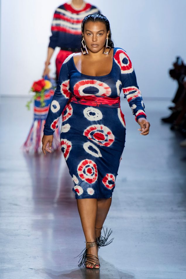 Paloma Elsesser on the Prabal Gurung Spring 2020 runway.