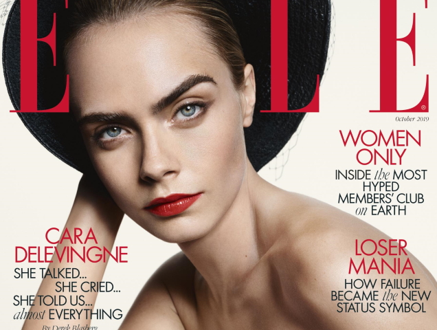 UK Elle October 2019 : Cara Delevingne by Liz Collins