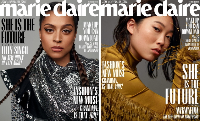 US Marie Claire October 2019 : 'She Is The Future' by Thomas Whiteside