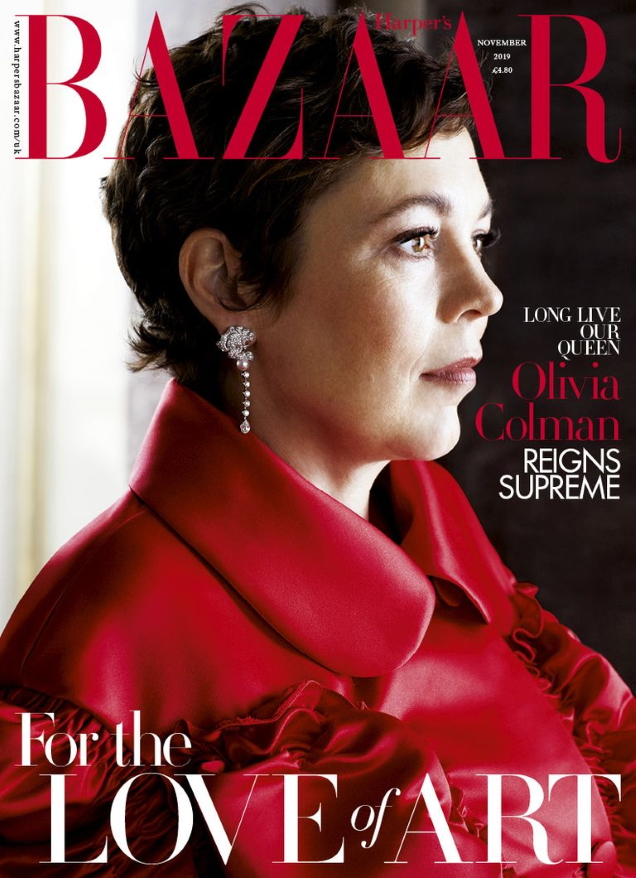 UK Harper’s Bazaar November 2019 : Olivia Colman by Alexi Lubomirski