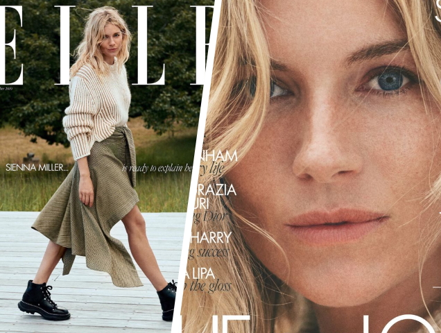 UK Elle November 2019 : Sienna Miller by Cass Bird