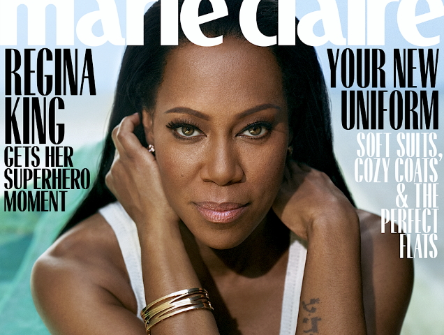 US Marie Claire November 2019 : Regina King by Thomas Whiteside