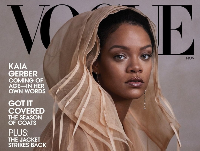 US Vogue November 2019 : Rihanna by Ethan James Green