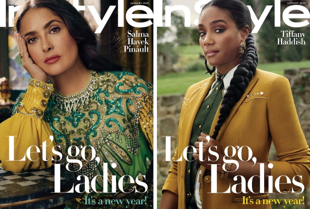 US InStyle January 2020 : Salma Hayek, Tiffany Haddish & Rose Byrne by Robbie Fimmano