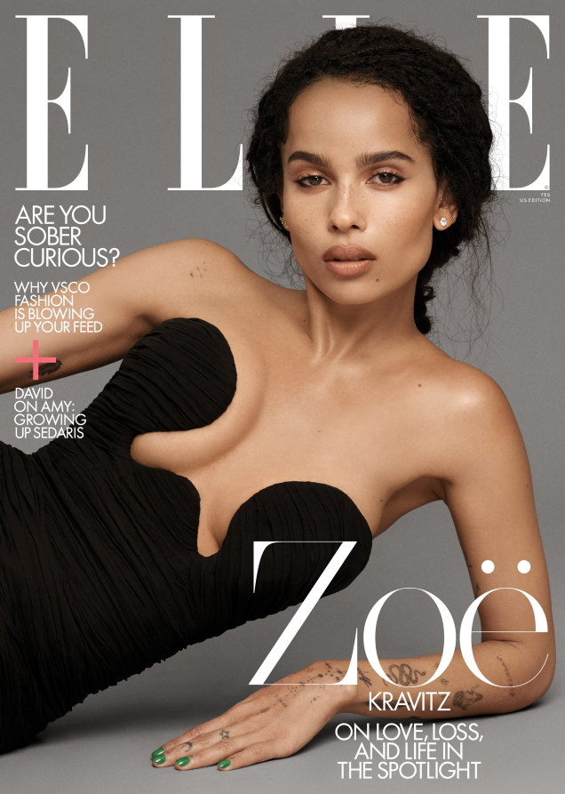 US Elle February 2020 : Zoë Kravitz by Paola Kudacki