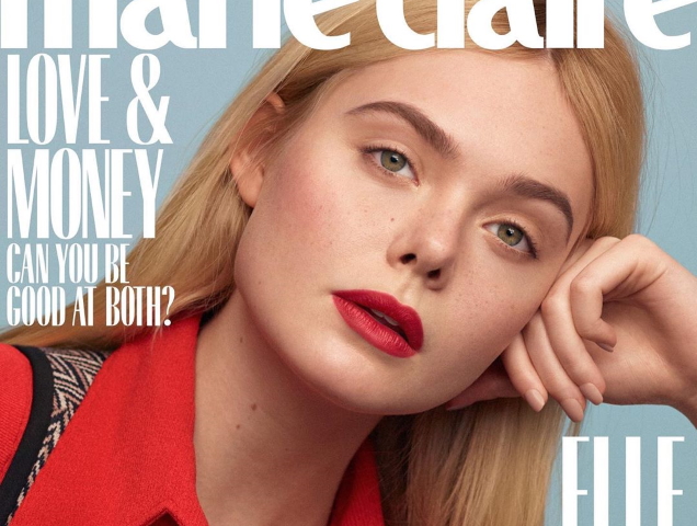 US Marie Claire February 2020 : Elle Fanning by Thomas Whiteside