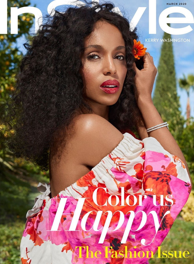 US InStyle March 2020 : Kerry Washington by Sebastian Faena