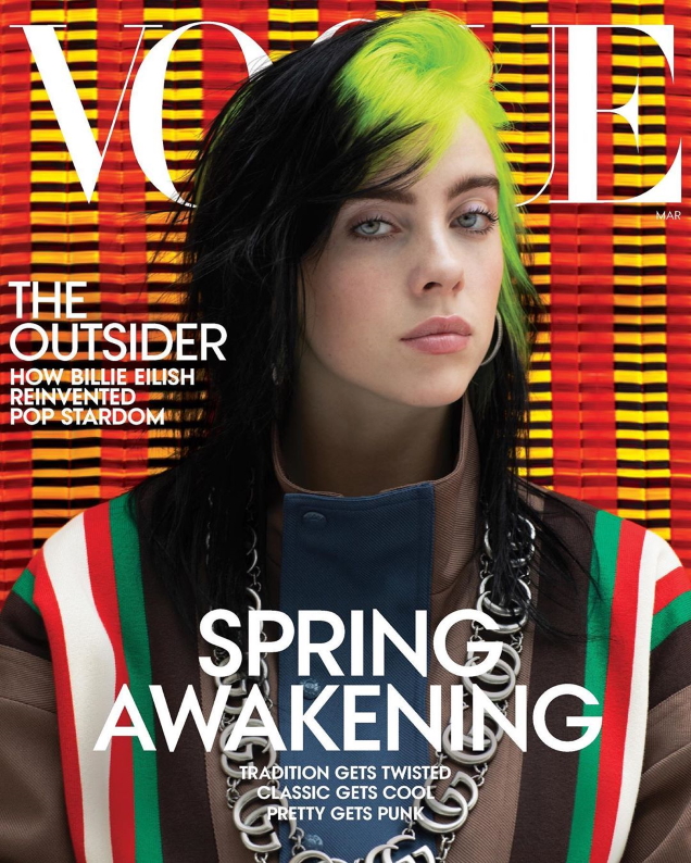 US Vogue March 2020 : Billie Eilish by Hassan Hajjaj, Ethan James Green, Harley Weir & Nastya Kovtun