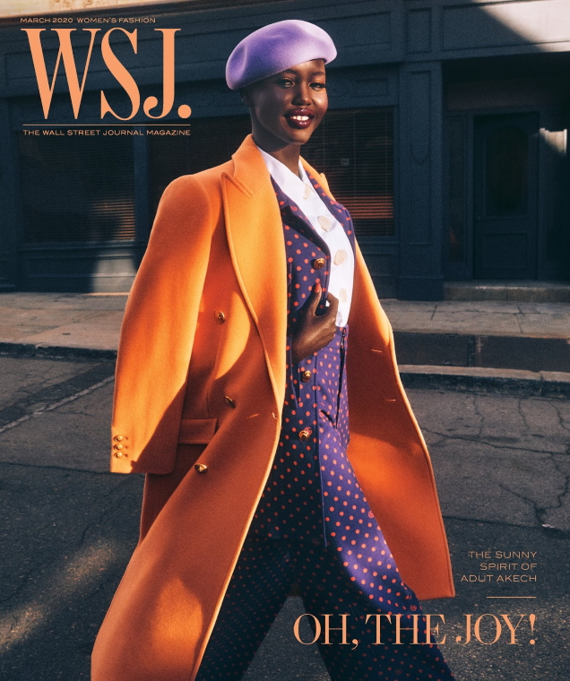 WSJ Magazine March 2020 : Adut Akech by Mikael Jansson