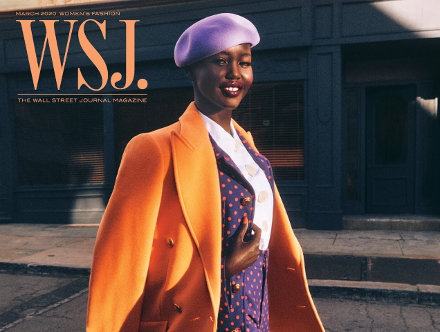 WSJ Magazine March 2020 : Adut Akech by Mikael Jansson